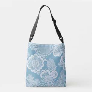 Bolsa Ajustável Renda Branqueadora em arte de IA Azul