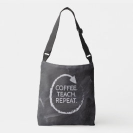Bolsa Ajustável Repetição de Ensino Café Chalkboard