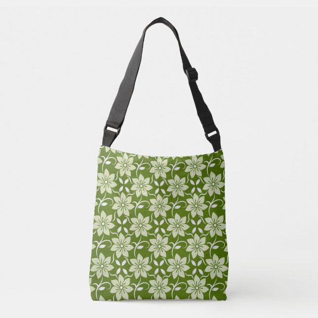 Bolsa Ajustável Repetição de Flor de Oliveira (Frente)