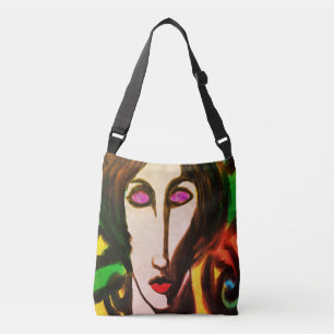 Bolsa Ajustável Retrato colorido Abstrato de uma mulher