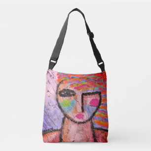 Bolsa Ajustável Retrato colorido Abstrato de uma mulher