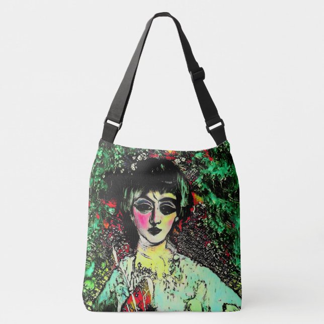 Bolsa Ajustável Retrato de Beleza Gótica (Frente)