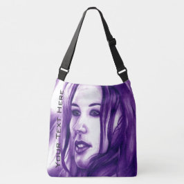 Bolsa Ajustável Retrato de Mulher Púrpura Original