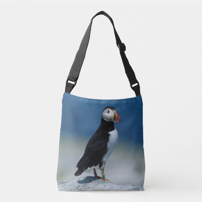 Bolsa Ajustável Retrato de um Puffin Atlântico (Frente)