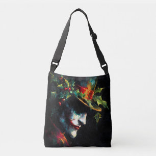 Bolsa Ajustável Retrato Festivo do Joker de Natal