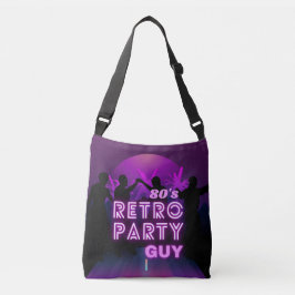 Bolsa Ajustável Retro 80s Disco Dance Party Neon Purple Funky
