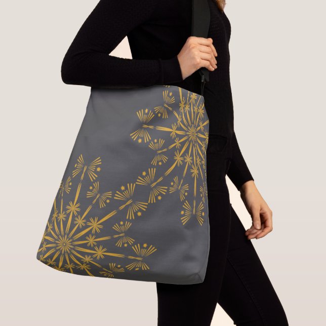 Bolsa Ajustável Retro Mandala Dusk Crossbody Bag (Close Up)