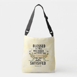 Bolsa Ajustável Retro Matthew 5:6 Watercolor