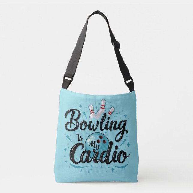 Bolsa Ajustável Retro Neon "A Boliche É O Meu Cardio" Boliche Engr (Frente)