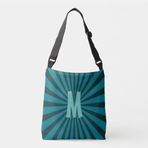 Bolsa Ajustável Retro Rays preto transparente + sua ideia