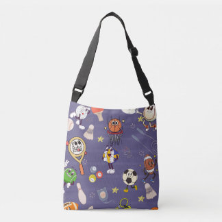 Bolsa Ajustável Retro Sport Squad: Atletismo de Desenho Animado Vi