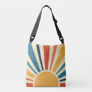 Bolsa Ajustável Retro Sun I Vintage Sunrise I Boho Sunshine