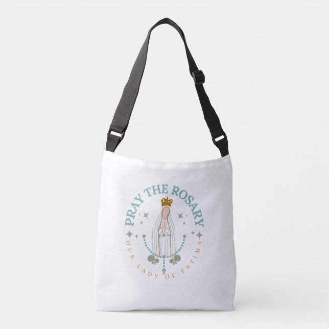 Bolsa Ajustável Reze A Fátima Rosária (Frente)