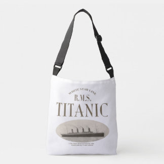 Bolsa Ajustável RMS Titanic Ghost Ship Sepia/White Crossbody Bag