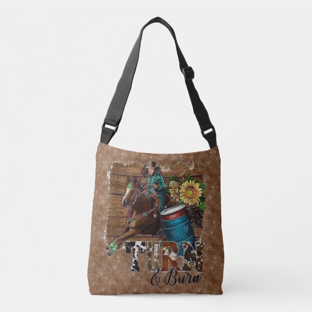 Bolsa Ajustável Rodeo Women Barrel Racing Turn and Burn (Frente)