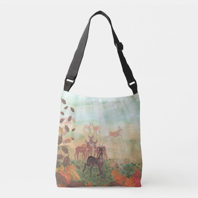 Bolsa Ajustável Roe Deer Capreolus capreolus em Forest Sunlight (Frente)