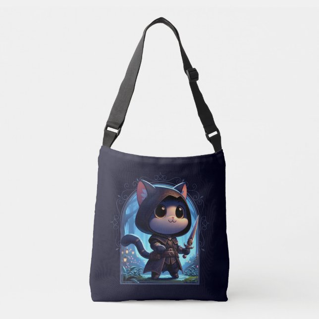 Bolsa Ajustável Rogue Feline Fantasy Adventure (Frente)