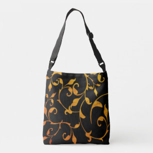 Bolsa Ajustável Rolagem em Ferrugem e Preto