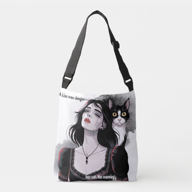 Bolsa Ajustável Romance Escuro - Beijo Vampiro (Frente)
