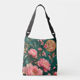 Bolsa Ajustável ROSA DO JARDIM EMERALD DOURADO BEija-FLOR