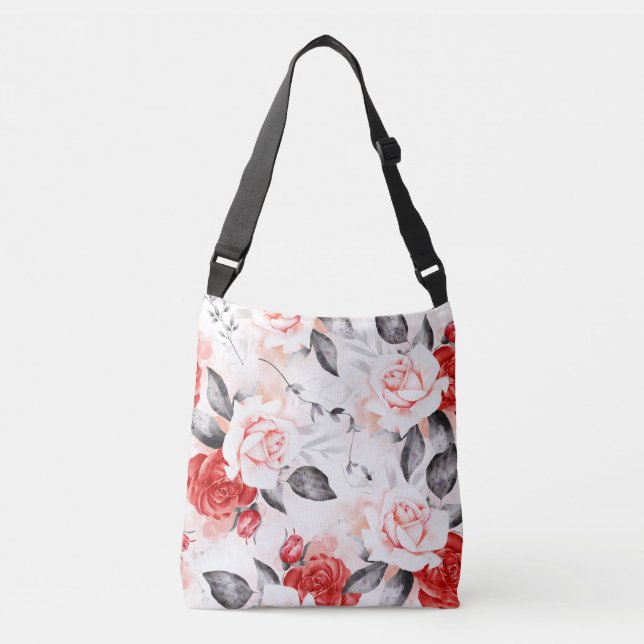 Bolsa Ajustável Rosa e Rosas vermelhas (Frente)