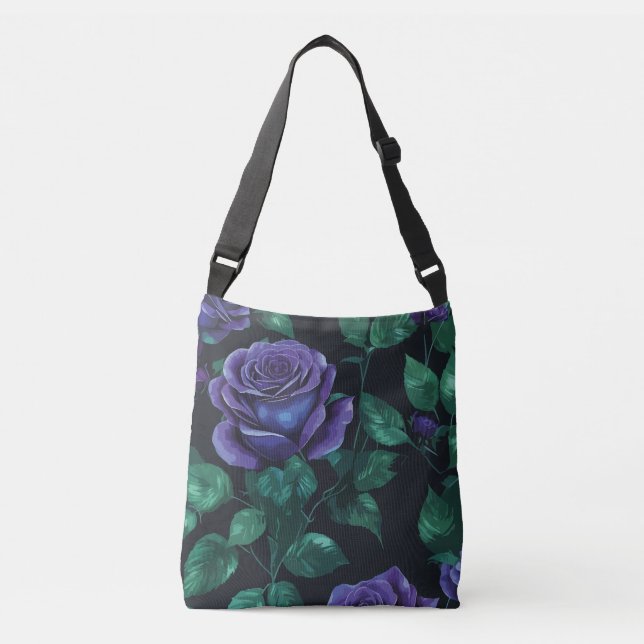 Bolsa Ajustável Rosas azuis (Frente)
