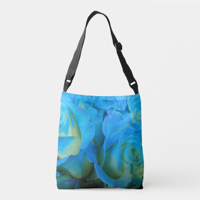 Bolsa Ajustável Rosas azuis (Verso)