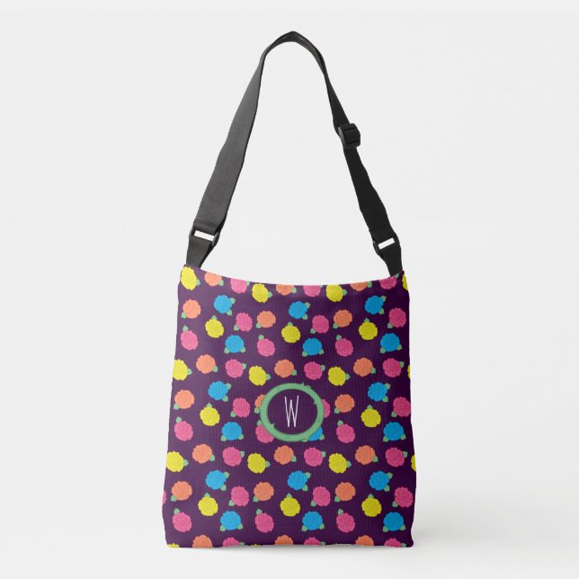 Bolsa Ajustável Rosas Neon All-Over-Impressão Bag (Frente)