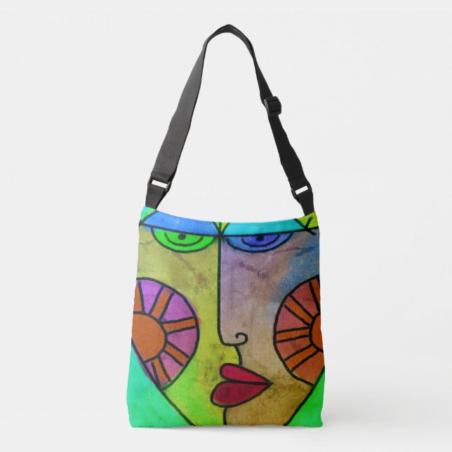 Bolsa Ajustável Rosto Abstrato Funk (Frente)