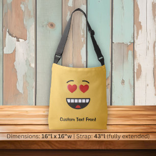 Bolsa Ajustável Rosto sorridente com olhos em forma de coração