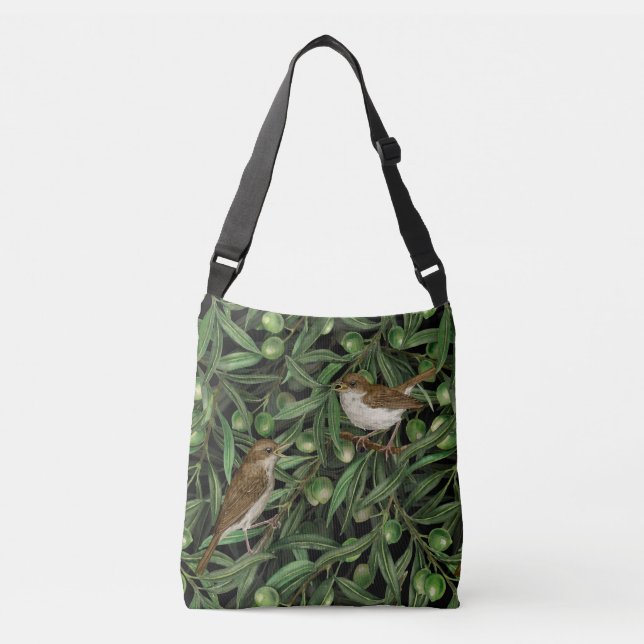 Bolsa Ajustável Rouxinóis na oliveira 3 (Frente)