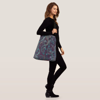 Bolsa Ajustável Roxo Verde-água Metálico Dourado
