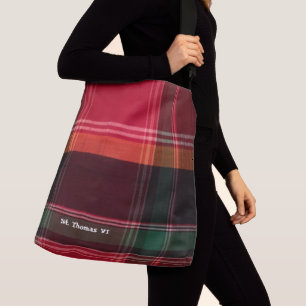 Bolsa Ajustável Rua das Ilhas Virgens Thomas USVI Madras Xadrez