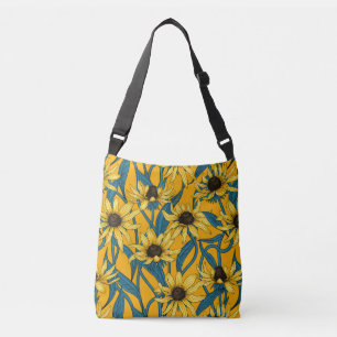 Bolsa Ajustável Rudbekia amarela sobre amarelo