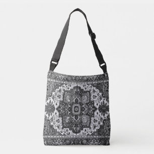 Bolsa Ajustável RUG PERSIANO - Preto e Branco