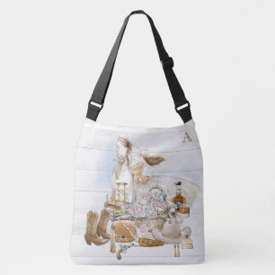 Bolsa Ajustável *~** Russo de Chapéu Floral de Arma de Cavalo da 