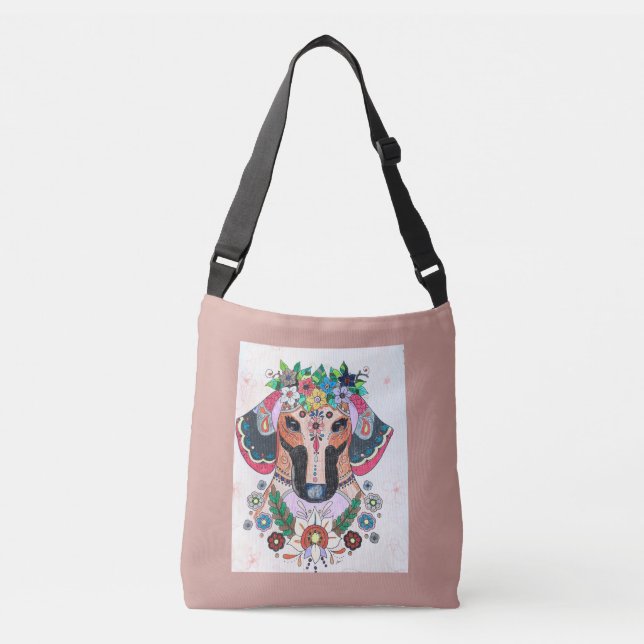Bolsa Ajustável Saca de Dachshund (Frente)