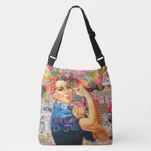 Bolsa Ajustável Saca de Rosie a Riveter Inspiradora de Mídia Mista