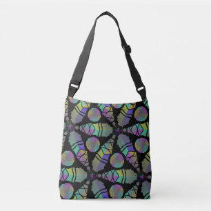 Bolsa Ajustável Saco bandoleira Jimette Desenho verde lilás