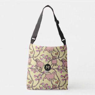 Bolsa Ajustável Saco chinês do monograma do ano do porco do teste