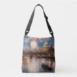 Bolsa Ajustável Saco com desenho a aquarela de Londres à noite