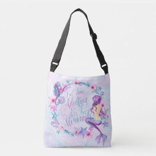 Bolsa Ajustável Saco cómico do Aqua do rosa da lavanda do cavalo