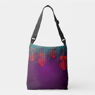 Bolsa Ajustável Saco Crossbody Inspirado Por Arte Vibrante - Negri
