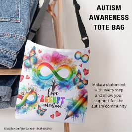 Bolsa Ajustável Saco de Compras de Conscientização do Autismo