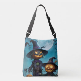 Bolsa Ajustável Saco de Compras Duplo de Abóbora de Halloween Assu
