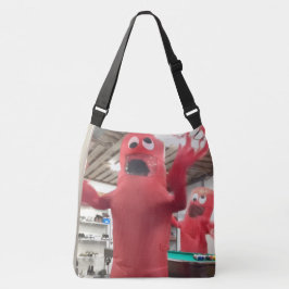 Bolsa Ajustável Saco de Compras Engraçado com Bonecos de Tubo Infl