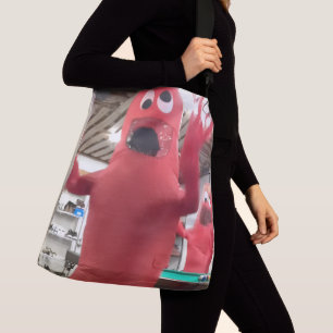 Bolsa Ajustável Saco de Compras Engraçado com Bonecos de Tubo Infl