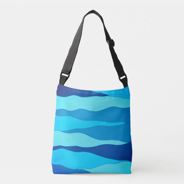 Bolsa Ajustável Saco de Corpo Azul do Oceano (Frente)