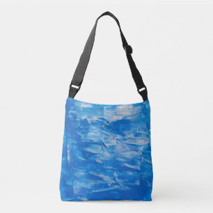 Bolsa Ajustável Saco de corpo cruzado com Abstrato azul