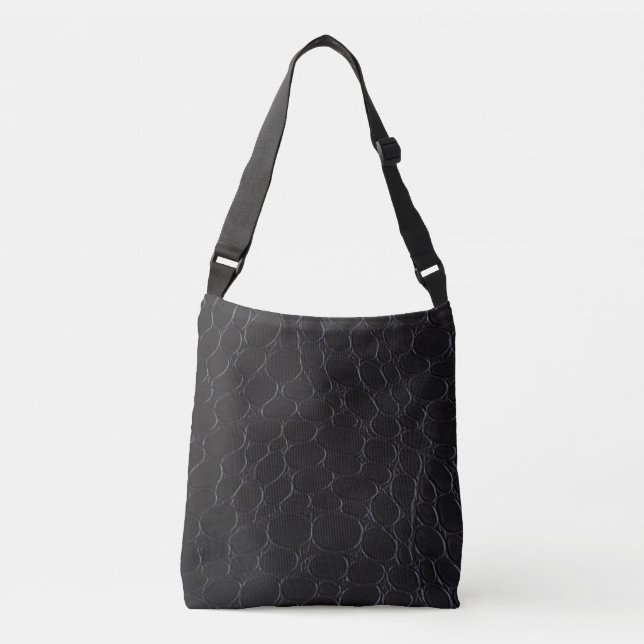 Bolsa Ajustável Saco de corpo cruzado com impressão de couro Cobra (Frente)